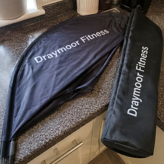 Custom teardrop flags — customer photo
