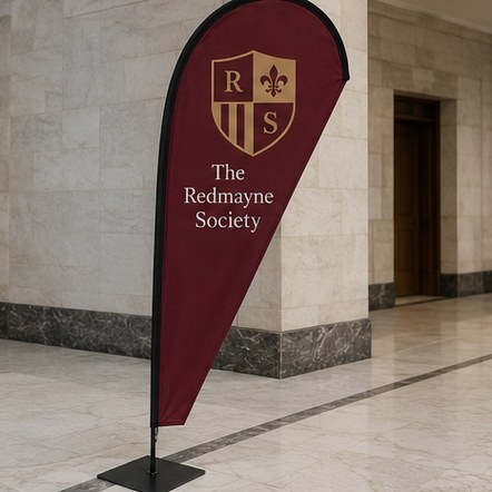 Customized teardrop flags for clinics and professional services